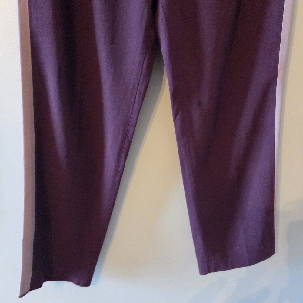 Aritzia Babaton Conan Pants Crepe Mid Rise Trousers Terado Cardamon Nutmeg Sz 6 - Picture 7 of 13